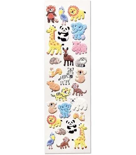 Amazon.co.jp: G.C.PRESS シール 起毛 パンダ 133-39[165x 50mm